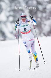 01.02.2014, Toblach, Italy (ITA): Britta Norgren (SWE) - FIS world cup cross-country, 10km women, Toblach (ITA). www.nordicfocus.com. © Manzoni/NordicFocus. Every downloaded picture is fee-liable.
