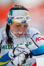 01.02.2014, Toblach, Italy (ITA): Charlotte Kalla (SWE) - FIS world cup cross-country, 10km women, Toblach (ITA). www.nordicfocus.com. © Manzoni/NordicFocus. Every downloaded picture is fee-liable.