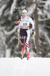 01.02.2014, Toblach, Italy (ITA): Katerina Smutna (AUT) - FIS world cup cross-country, 10km women, Toblach (ITA). www.nordicfocus.com. © Manzoni/NordicFocus. Every downloaded picture is fee-liable.