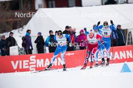 02.02.2014, Toblach, Italy (ITA): Martti Jylhae (FIN), Eirik Brandsdal (NOR) - FIS world cup cross-country, individual sprint, Toblach (ITA). www.nordicfocus.com. © Manzoni/NordicFocus. Every downloaded picture is fee-liable.