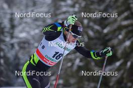 02.02.2014, Toblach, Italy (ITA): Baptiste Gros (FRA) - FIS world cup cross-country, individual sprint, Toblach (ITA). www.nordicfocus.com. © Manzoni/NordicFocus. Every downloaded picture is fee-liable.