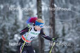 02.02.2014, Toblach, Italy (ITA): Jessica Diggins (USA) - FIS world cup cross-country, individual sprint, Toblach (ITA). www.nordicfocus.com. © Manzoni/NordicFocus. Every downloaded picture is fee-liable.