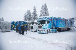 31.01.2014, Toblach, Italy (ITA): Event Feature: Team Trucks - FIS world cup cross-country, training, Toblach (ITA). www.nordicfocus.com. © Manzoni/NordicFocus. Every downloaded picture is fee-liable.