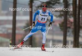 02.03.2014, Lahti, Finland (FIN): Ville Nousiainen (FIN), Peltonen, Rex, Alpina, Rottefella, Craft - FIS world cup cross-country, 15km men, Lahti (FIN). www.nordicfocus.com. © Laiho/NordicFocus. Every downloaded picture is fee-liable.