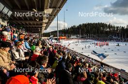 01.03.2014, Lahti, Finland (FIN): general view at the stadium during the race - FIS world cup cross-country, individual sprint, Lahti (FIN). www.nordicfocus.com. © Laiho/NordicFocus. Every downloaded picture is fee-liable.
