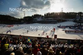 01.03.2014, Lahti, Finland (FIN): general view at the stadium during the race - FIS world cup cross-country, individual sprint, Lahti (FIN). www.nordicfocus.com. © Laiho/NordicFocus. Every downloaded picture is fee-liable.