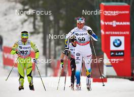09.03.2014, Oslo, Norway (NOR): Barbara Jezersek (SLO), Magdalena Pajala (SWE), (l-r) - FIS world cup cross-country, mass women, Oslo (NOR). www.nordicfocus.com. © Felgenhauer/NordicFocus. Every downloaded picture is fee-liable.