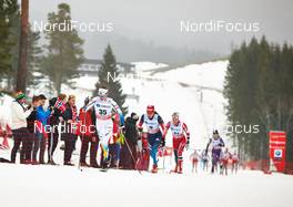 09.03.2014, Oslo, Norway (NOR): Sofia Bleckur (SWE), Yulia Tchekaleva (RUS), Tuva Toftdahl Staver (NOR), (l-r) - FIS world cup cross-country, mass women, Oslo (NOR). www.nordicfocus.com. © Felgenhauer/NordicFocus. Every downloaded picture is fee-liable.