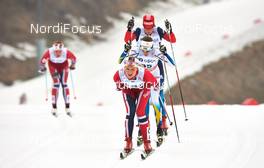 09.03.2014, Oslo, Norway (NOR): Tuva Toftdahl Staver (NOR), Sofia Bleckur (SWE), (l-r) - FIS world cup cross-country, mass women, Oslo (NOR). www.nordicfocus.com. © Felgenhauer/NordicFocus. Every downloaded picture is fee-liable.
