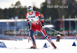 16.03.2014, Falun, Sweden (SWE): Ingvild Flugstad Oestberg (NOR) - FIS world cup cross-country, 10km women handicap start, Falun (SWE). www.nordicfocus.com. © Felgenhauer/NordicFocus. Every downloaded picture is fee-liable.
