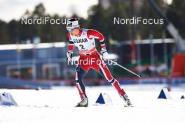 16.03.2014, Falun, Sweden (SWE): Marit Bjoergen (NOR) - FIS world cup cross-country, 10km women handicap start, Falun (SWE). www.nordicfocus.com. © Felgenhauer/NordicFocus. Every downloaded picture is fee-liable.