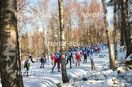 15.03.2014, Falun, Sweden (SWE): the first time up to the highest point - FIS world cup cross-country, skiathlon men, Falun (SWE). www.nordicfocus.com. © Felgenhauer/NordicFocus. Every downloaded picture is fee-liable.