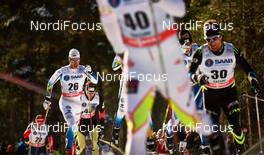 15.03.2014, Falun, Sweden (SWE): Marcus Hellner (SWE), Jean Marc Gaillard (FRA), (l-r) - FIS world cup cross-country, skiathlon men, Falun (SWE). www.nordicfocus.com. © Felgenhauer/NordicFocus. Every downloaded picture is fee-liable.