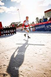 15.03.2014, Falun, Sweden (SWE): Alex Harvey (CAN), long shadow - FIS world cup cross-country, skiathlon men, Falun (SWE). www.nordicfocus.com. © Felgenhauer/NordicFocus. Every downloaded picture is fee-liable.