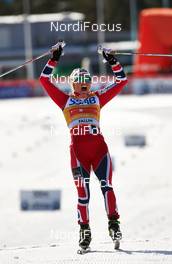 15.03.2014, Falun, Sweden (SWE): Therese Johaug (NOR) - FIS world cup cross-country, skiathlon women, Falun (SWE). www.nordicfocus.com. © Felgenhauer/NordicFocus. Every downloaded picture is fee-liable.