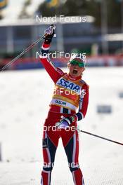 15.03.2014, Falun, Sweden (SWE): Therese Johaug (NOR) - FIS world cup cross-country, skiathlon women, Falun (SWE). www.nordicfocus.com. © Felgenhauer/NordicFocus. Every downloaded picture is fee-liable.