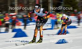 15.03.2014, Falun, Sweden (SWE): Elisabeth Schicho (GER), Sandra Ringwald (GER), (l-r) - FIS world cup cross-country, skiathlon women, Falun (SWE). www.nordicfocus.com. © Felgenhauer/NordicFocus. Every downloaded picture is fee-liable.