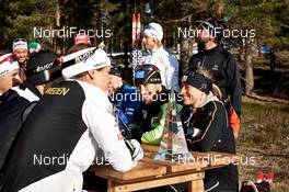 13.03.2014, Falun, Sweden (SWE): Team Rossignol international enjoying the day - FIS world cup cross-country, training, Falun (SWE). www.nordicfocus.com. © Felgenhauer/NordicFocus. Every downloaded picture is fee-liable.