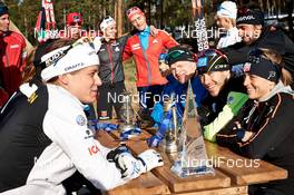 13.03.2014, Falun, Sweden (SWE): Team Rossignol international enjoying the day - FIS world cup cross-country, training, Falun (SWE). www.nordicfocus.com. © Felgenhauer/NordicFocus. Every downloaded picture is fee-liable.