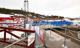 13.03.2014, Falun, Sweden (SWE): empty mixed zone before the start - FIS world cup cross-country, training, Falun (SWE). www.nordicfocus.com. © Felgenhauer/NordicFocus. Every downloaded picture is fee-liable.
