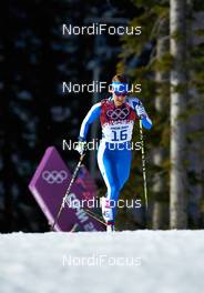 13.02.2014, Sochi, Russia (RUS): Elisa Brocard (ITA) - XXII. Olympic Winter Games Sochi 2014, cross-country, 10km women, Sochi (RUS). www.nordicfocus.com. © NordicFocus. Every downloaded picture is fee-liable.
