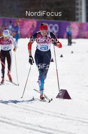 13.02.2014, Sochi, Russia (RUS): Olga Kuziukova (RUS) - XXII. Olympic Winter Games Sochi 2014, cross-country, 10km women, Sochi (RUS). www.nordicfocus.com. © NordicFocus. Every downloaded picture is fee-liable.