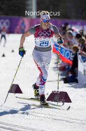 13.02.2014, Sochi, Russia (RUS): Aurore Jean (FRA) - XXII. Olympic Winter Games Sochi 2014, cross-country, 10km women, Sochi (RUS). www.nordicfocus.com. © NordicFocus. Every downloaded picture is fee-liable.