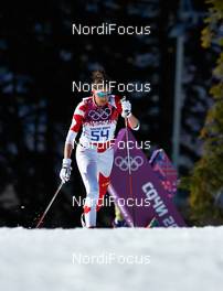 13.02.2014, Sochi, Russia (RUS): Brittany Webster (CAN) - XXII. Olympic Winter Games Sochi 2014, cross-country, 10km women, Sochi (RUS). www.nordicfocus.com. © NordicFocus. Every downloaded picture is fee-liable.