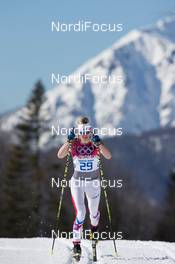 13.02.2014, Sochi, Russia (RUS): Aurore Jean (FRA) - XXII. Olympic Winter Games Sochi 2014, cross-country, 10km women, Sochi (RUS). www.nordicfocus.com. © NordicFocus. Every downloaded picture is fee-liable.