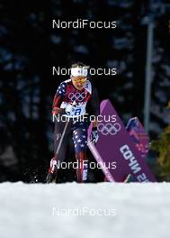 13.02.2014, Sochi, Russia (RUS): Holly Brooks (USA) - XXII. Olympic Winter Games Sochi 2014, cross-country, 10km women, Sochi (RUS). www.nordicfocus.com. © NordicFocus. Every downloaded picture is fee-liable.