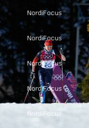 13.02.2014, Sochi, Russia (RUS): Natalia Zhukova (RUS) - XXII. Olympic Winter Games Sochi 2014, cross-country, 10km women, Sochi (RUS). www.nordicfocus.com. © NordicFocus. Every downloaded picture is fee-liable.