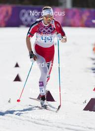 13.02.2014, Sochi, Russia (RUS): Astrid Jacobsen (NOR) - XXII. Olympic Winter Games Sochi 2014, cross-country, 10km women, Sochi (RUS). www.nordicfocus.com. © NordicFocus. Every downloaded picture is fee-liable.