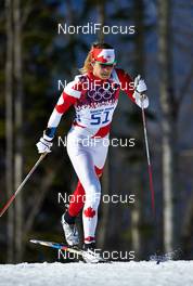 13.02.2014, Sochi, Russia (RUS): Heidi Widmer (CAN) - XXII. Olympic Winter Games Sochi 2014, cross-country, 10km women, Sochi (RUS). www.nordicfocus.com. © NordicFocus. Every downloaded picture is fee-liable.