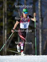 13.02.2014, Sochi, Russia (RUS): Nathalie Schwarz (AUT) - XXII. Olympic Winter Games Sochi 2014, cross-country, 10km women, Sochi (RUS). www.nordicfocus.com. © NordicFocus. Every downloaded picture is fee-liable.