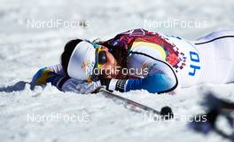 13.02.2014, Sochi, Russia (RUS): Charlotte Kalla (SWE) - XXII. Olympic Winter Games Sochi 2014, cross-country, 10km women, Sochi (RUS). www.nordicfocus.com. © NordicFocus. Every downloaded picture is fee-liable.