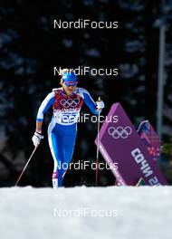 13.02.2014, Sochi, Russia (RUS): Marina Piller (ITA) - XXII. Olympic Winter Games Sochi 2014, cross-country, 10km women, Sochi (RUS). www.nordicfocus.com. © NordicFocus. Every downloaded picture is fee-liable.