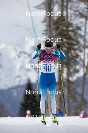 14.02.2014, Sochi, Russia (RUS): Sami Jauhojaervi (FIN) - XXII. Olympic Winter Games Sochi 2014, cross-country, 15km men, Sochi (RUS). www.nordicfocus.com. © NordicFocus. Every downloaded picture is fee-liable.