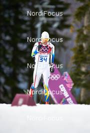 14.02.2014, Sochi, Russia (RUS): Johan Olsson (SWE) - XXII. Olympic Winter Games Sochi 2014, cross-country, 15km men, Sochi (RUS). www.nordicfocus.com. © NordicFocus. Every downloaded picture is fee-liable.