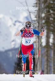 14.02.2014, Sochi, Russia (RUS): Lukas Bauer (CZE) - XXII. Olympic Winter Games Sochi 2014, cross-country, 15km men, Sochi (RUS). www.nordicfocus.com. © NordicFocus. Every downloaded picture is fee-liable.