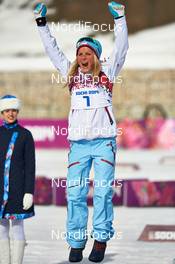 22.02.2014, Sochi, Russia (RUS): Therese Johaug (NOR) - XXII. Olympic Winter Games Sochi 2014, cross-country, 30km women, Sochi (RUS). www.nordicfocus.com. © NordicFocus. Every downloaded picture is fee-liable.