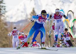 22.02.2014, Sochi, Russia (RUS): Kerttu Niskanen (FIN), Fischer, Yoko, Rottefella, Craft - XXII. Olympic Winter Games Sochi 2014, cross-country, 30km women, Sochi (RUS). www.nordicfocus.com. © NordicFocus. Every downloaded picture is fee-liable.