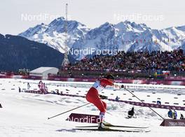 22.02.2014, Sochi, Russia (RUS): Justyna Kowalczyk (POL) - XXII. Olympic Winter Games Sochi 2014, cross-country, 30km women, Sochi (RUS). www.nordicfocus.com. © NordicFocus. Every downloaded picture is fee-liable.