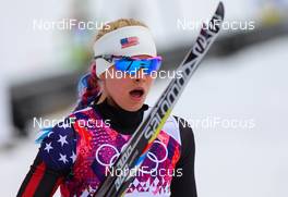 11.02.2014, Sochi, Russia (RUS): Jessica Diggins (USA), Salomon, One Way - XXII. Olympic Winter Games Sochi 2014, cross-country, individual sprint, Sochi (RUS). www.nordicfocus.com. © NordicFocus. Every downloaded picture is fee-liable.