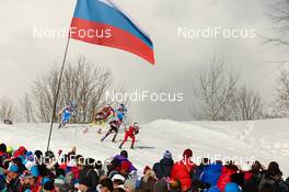 11.02.2014, Sochi, Russia (RUS): downhill actoin - XXII. Olympic Winter Games Sochi 2014, cross-country, individual sprint, Sochi (RUS). www.nordicfocus.com. © NordicFocus. Every downloaded picture is fee-liable.