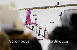 11.02.2014, Sochi, Russia (RUS): sight to the start line - XXII. Olympic Winter Games Sochi 2014, cross-country, individual sprint, Sochi (RUS). www.nordicfocus.com. © NordicFocus. Every downloaded picture is fee-liable.
