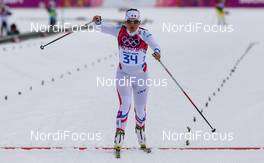 11.02.2014, Sochi, Russia (RUS): Celia Aymonier (FRA), Fischer, Swix, Rottefella, One Way - XXII. Olympic Winter Games Sochi 2014, cross-country, individual sprint, Sochi (RUS). www.nordicfocus.com. © NordicFocus. Every downloaded picture is fee-liable.