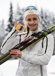 21.02.2014, Sochi, Russia (RUS): Stina Nilsson (SWE), Fischer, Swix, Alpina, Rottefella, Craft - XXII. Olympic Winter Games Sochi 2014, cross-country, medals, Sochi (RUS). www.nordicfocus.com. © NordicFocus. Every downloaded picture is fee-liable.