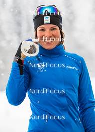 21.02.2014, Sochi, Russia (RUS): Krista Laehteenmaeki (FIN), Madshus, Rottefella, Craft - XXII. Olympic Winter Games Sochi 2014, cross-country, medals, Sochi (RUS). www.nordicfocus.com. © NordicFocus. Every downloaded picture is fee-liable.