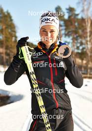 14.03.2014, Sochi, Russia (RUS): Stefanie Boehler (GER) - XXII. Olympic Winter Games Sochi 2014, cross-country, medals, Sochi (RUS). www.nordicfocus.com. © NordicFocus. Every downloaded picture is fee-liable.