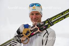 21.02.2014, Sochi, Russia (RUS): Daniel Rickardsson (SWE), Fischer, One Way, Rottefella, Craft - XXII. Olympic Winter Games Sochi 2014, cross-country, medals, Sochi (RUS). www.nordicfocus.com. © NordicFocus. Every downloaded picture is fee-liable.